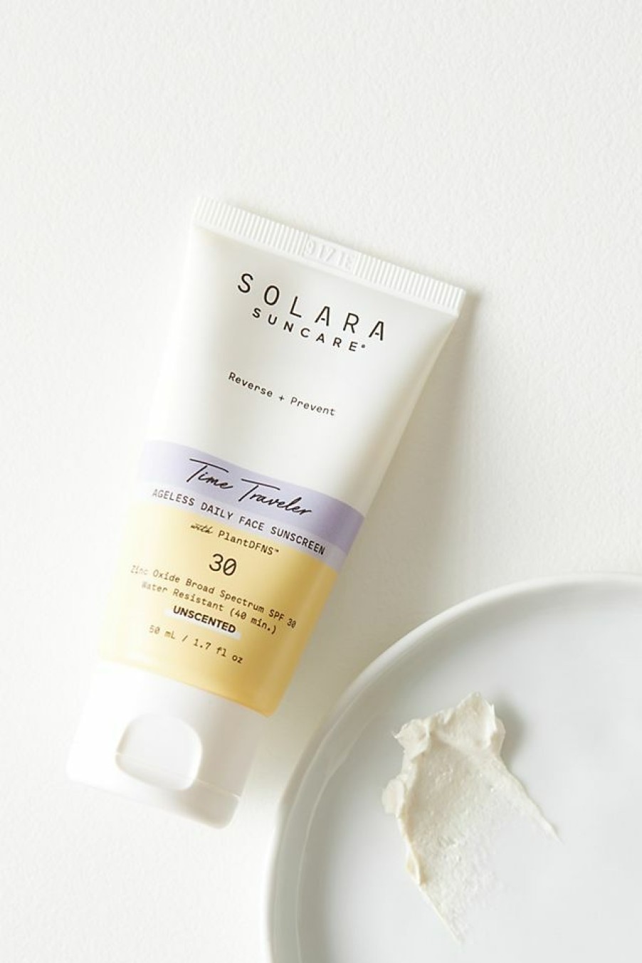 Getaway & Resort Wear * | Discount Solara Suncare Solara Spf 30 Time Traveler Ageless Daily Face Sunscreen White