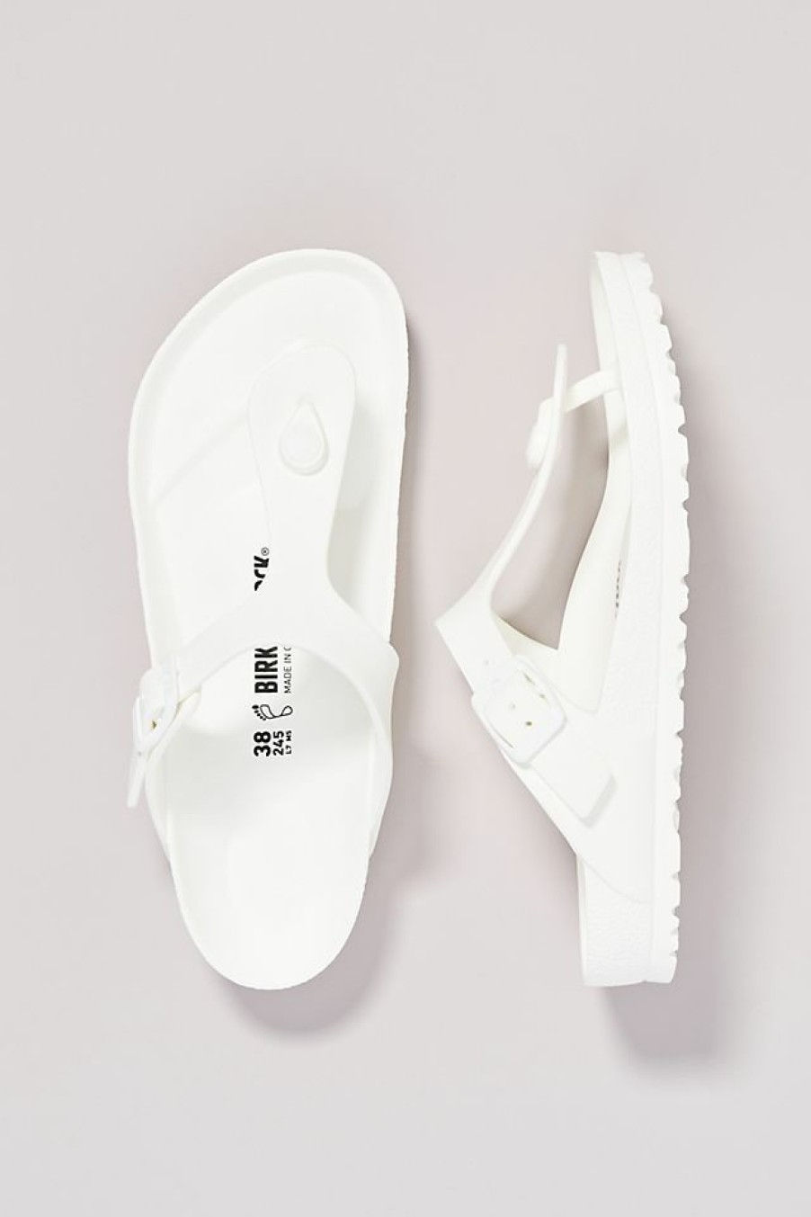 Getaway & Resort Wear * | Cheapest Birkenstock Gizeh Eva Sandals White