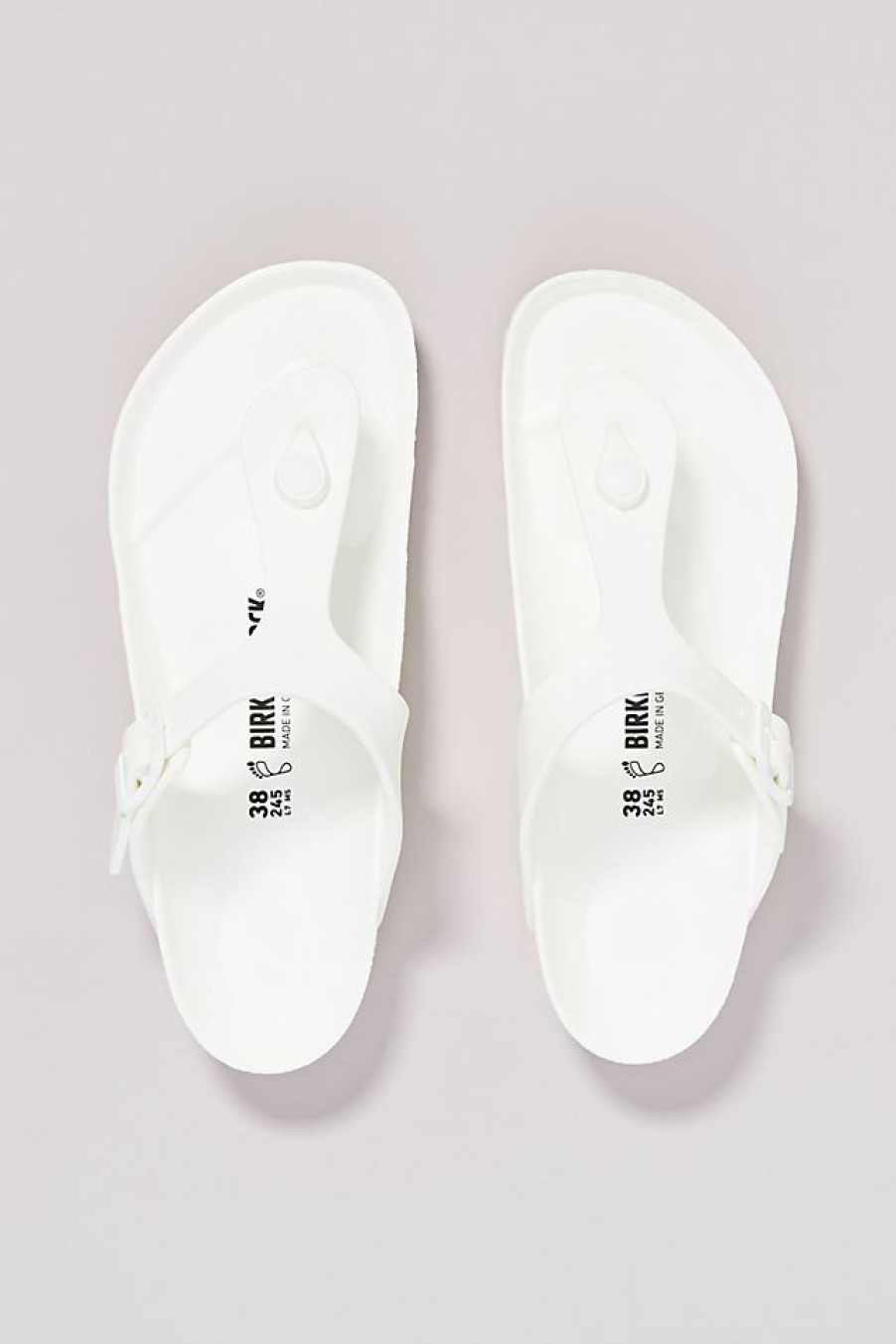 Getaway & Resort Wear * | Cheapest Birkenstock Gizeh Eva Sandals White