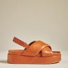 Getaway & Resort Wear * | Buy Silent D Pier Slingback Sandals Cedar