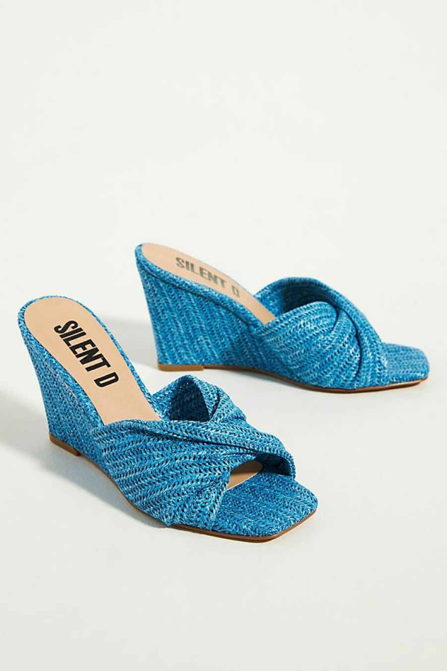 Getaway & Resort Wear * | Cheapest Silent D Katia Wedges Blue