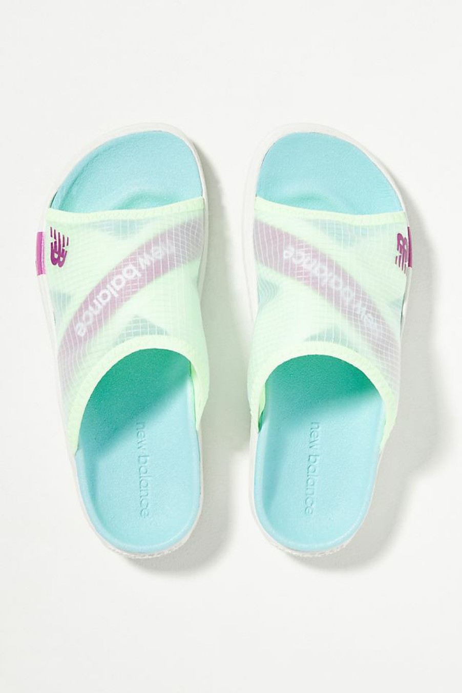 Getaway & Resort Wear * | Hot Sale New Balance Vibrant Sandals White