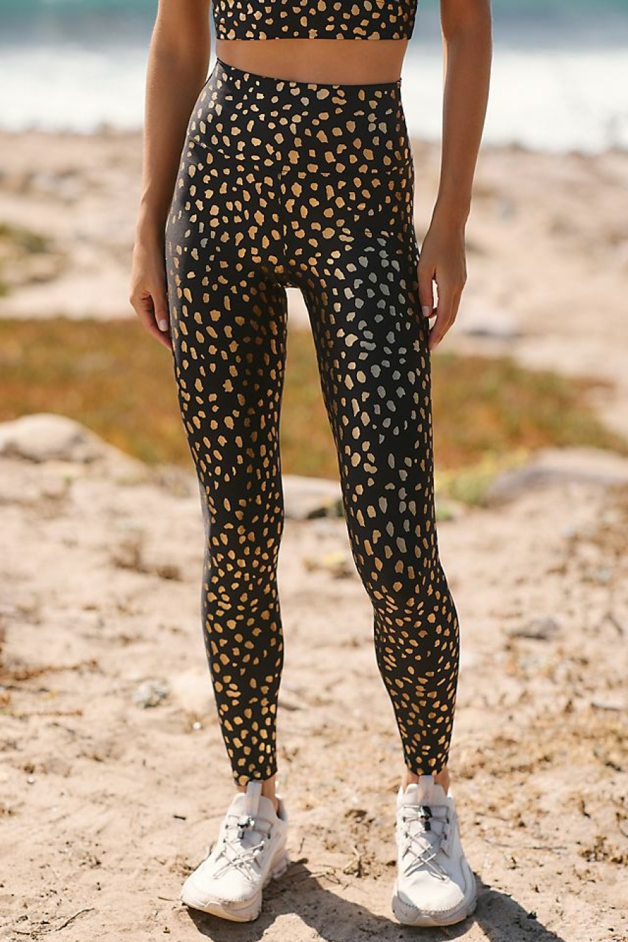 Activewear * | Best Reviews Of Beach Riot Piper Leggings Gold