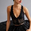 Intimates & Lingerie * | Top 10 Clo Intimo Fortuna Lace Racerback Bra Black