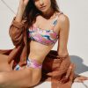 Getaway & Resort Wear * | Promo Lspace Joanna Square-Neck Bikini Top Novelty