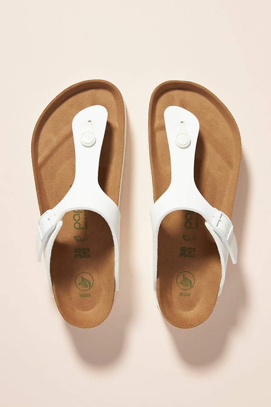 Getaway & Resort Wear * | Budget Papillio By Birkenstock Gizeh Vegan Platform Sandals White