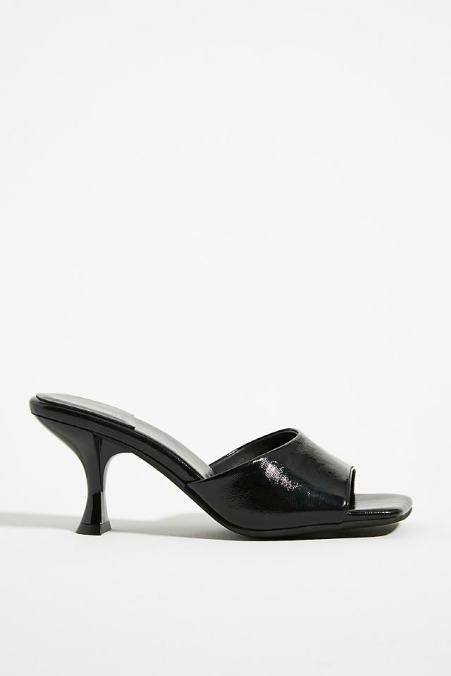 Getaway & Resort Wear * | Best Deal Jeffrey Campbell Square-Toe Mule Black