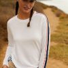 Activewear * | Promo The Upside Beaumont Long Sleeve Top White