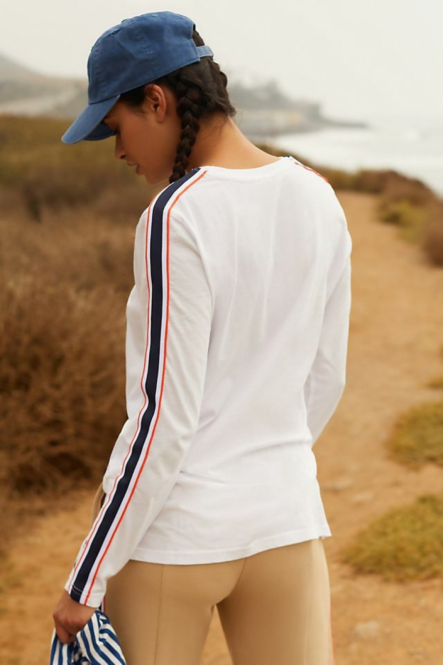 Activewear * | Promo The Upside Beaumont Long Sleeve Top White