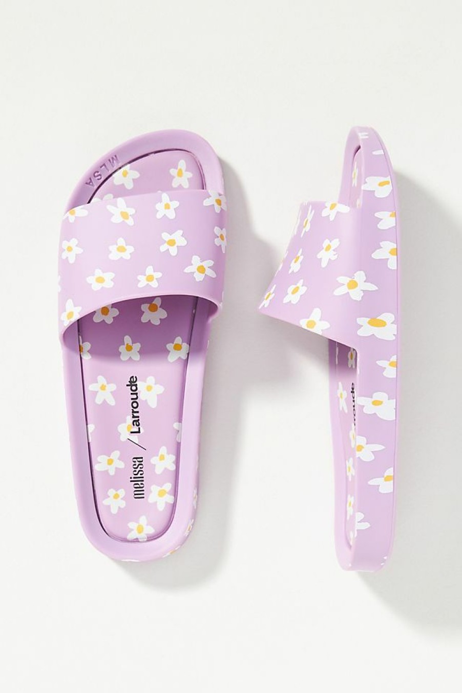 Getaway & Resort Wear * | Hot Sale Larroude Melissa X Larroude Pool Slides Lilac