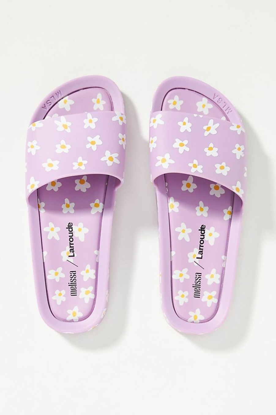 Getaway & Resort Wear * | Hot Sale Larroude Melissa X Larroude Pool Slides Lilac