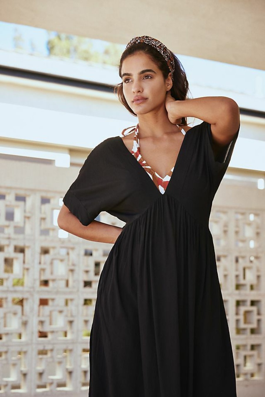 Getaway & Resort Wear * | Buy Malai Shona Maxi Dress Black