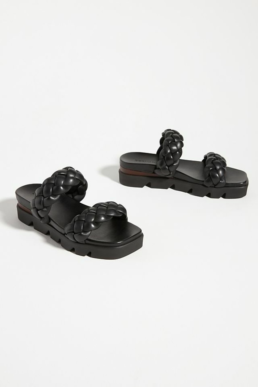 Getaway & Resort Wear * | Budget Bernardo Ciara Stompy Sandals Black