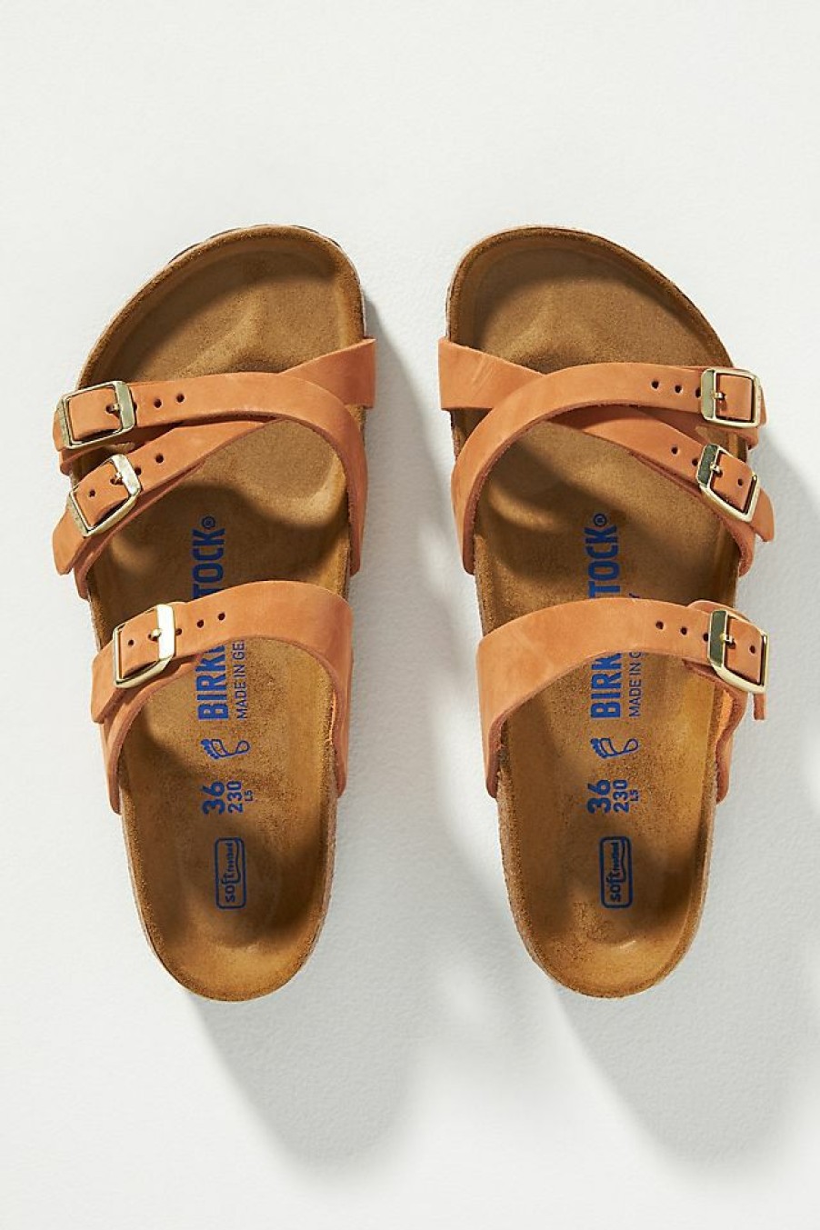 Getaway & Resort Wear * | Best Deal Birkenstock Franca Sandals Orange