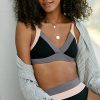 Getaway & Resort Wear * | Flash Sale Malai Slate Violet Wad Bikini Top Black