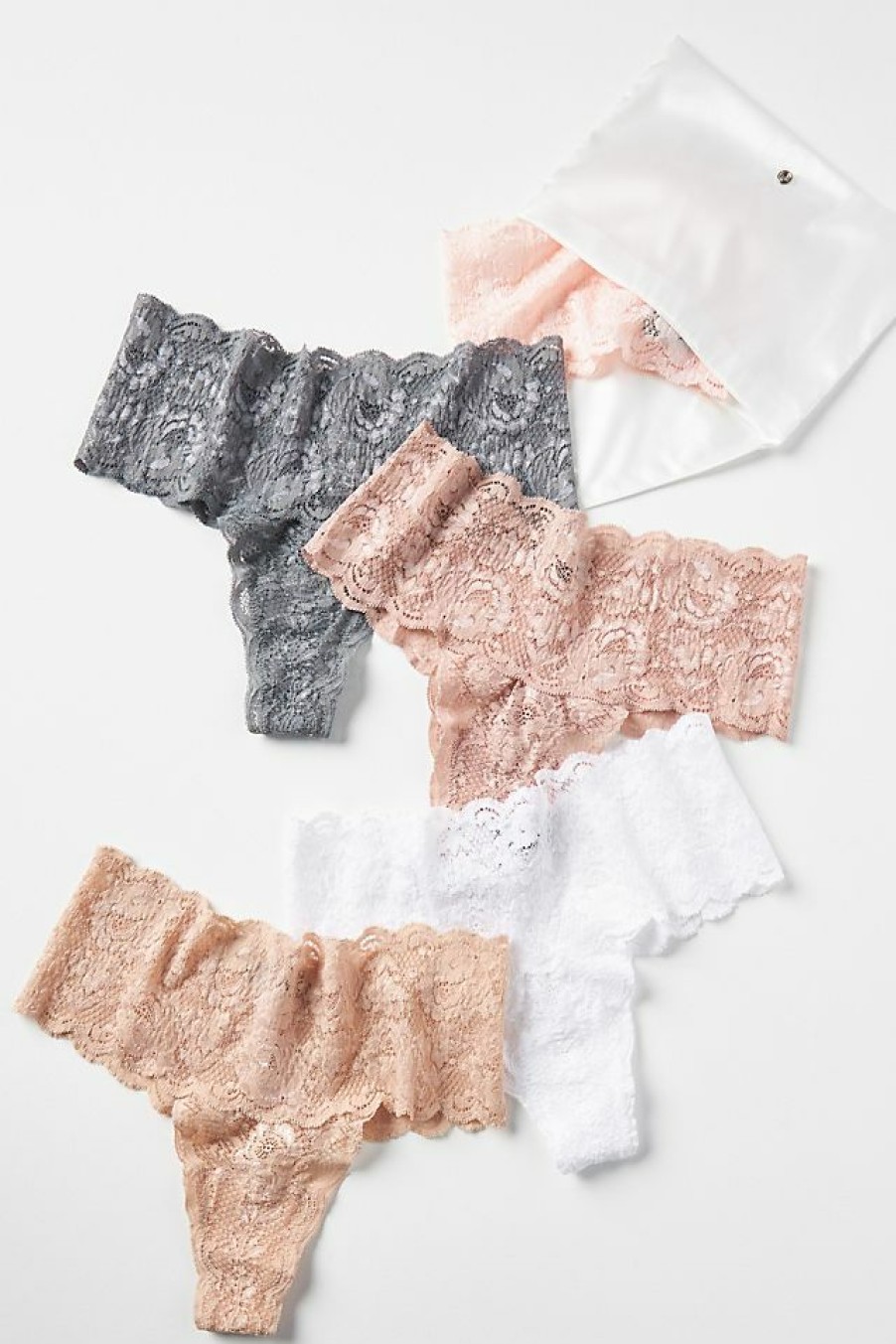 Intimates & Lingerie * | Brand New Cosabella Comfie Thong 5-Pack Neutral