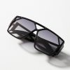 Getaway & Resort Wear * | Brand New By Anthropologie Flatbrow Sunglasses Black